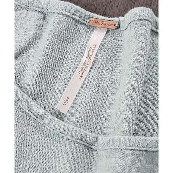 Free People Mint Clear Skies Cold Shoulder Tunic Mini Dress Small Asymmetrical - Picture 5 of 12